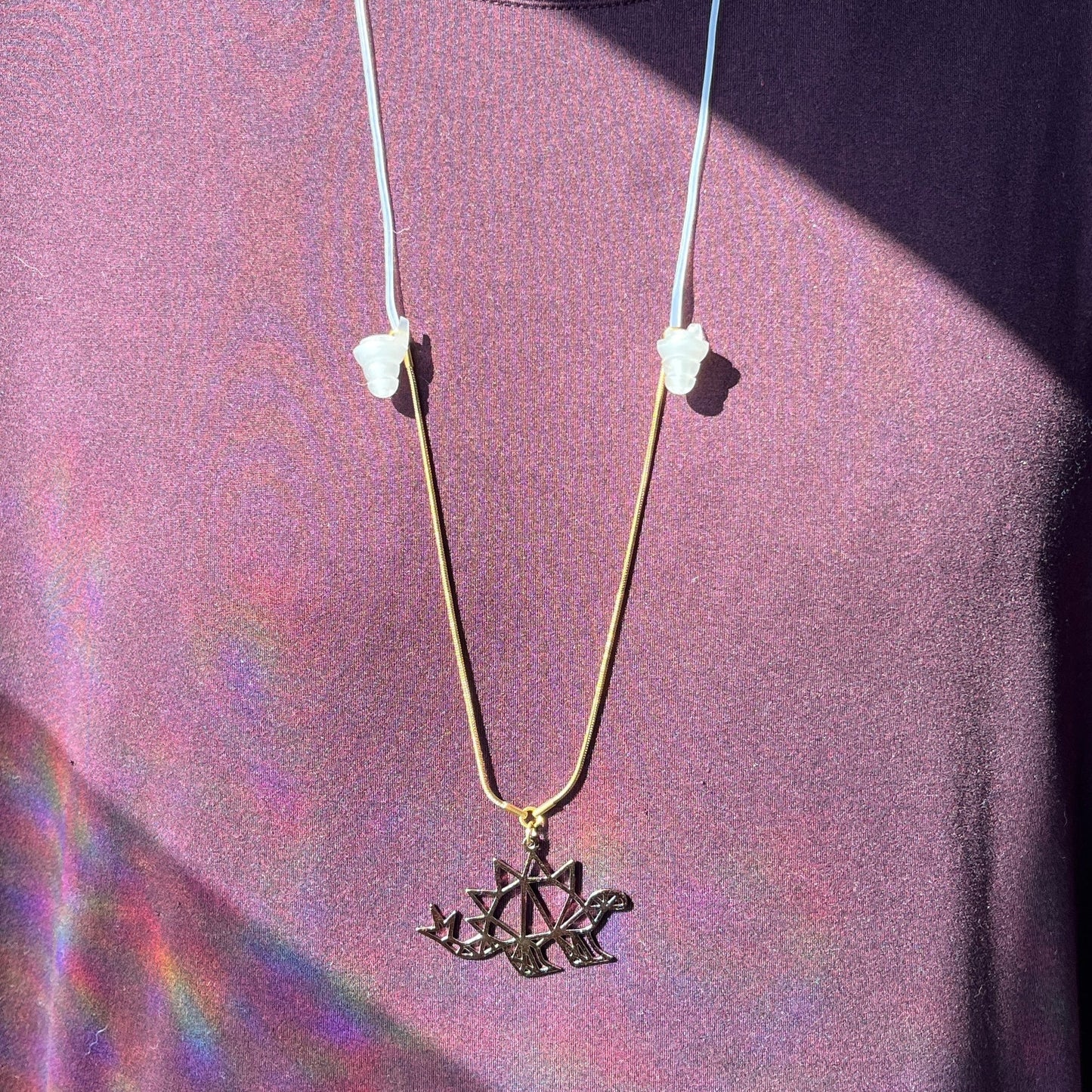 Geo Dino Earplug Necklace Wook Plugs
