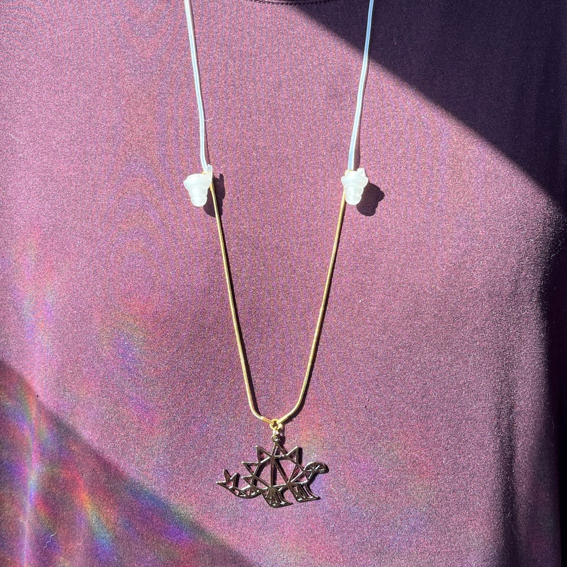 Geo Dino Earplug Necklace Wook Plugs