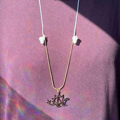 Geo Dino Earplug Necklace Wook Plugs