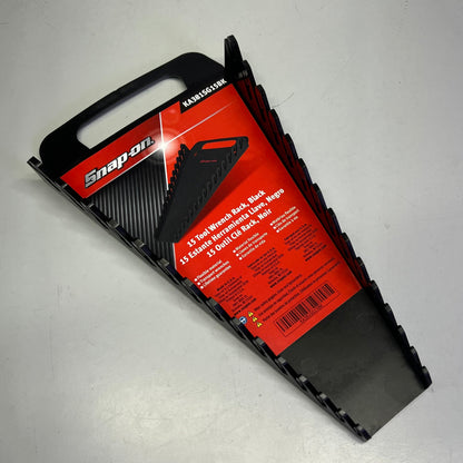 SNAP-ON 15 Tool Wrench Rack W/ Handle Fits 2" Deep Drawers Black KA381SG15BK PayWut