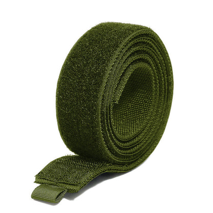Tactical Inner Belt, Duty Nylon Hook - Loop Adjustable Black Waist Belt