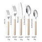 French Rivet ABS Handle Hotel Western Tableware Steak Knife Butter Knife Set