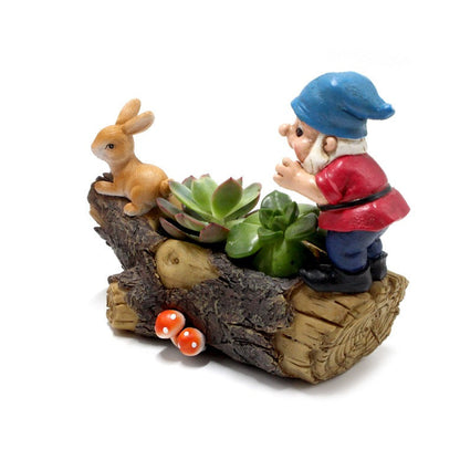 Dwarf Rabbit Flower Pot Decoration Creative Elf Flower Pot Garden Decoration