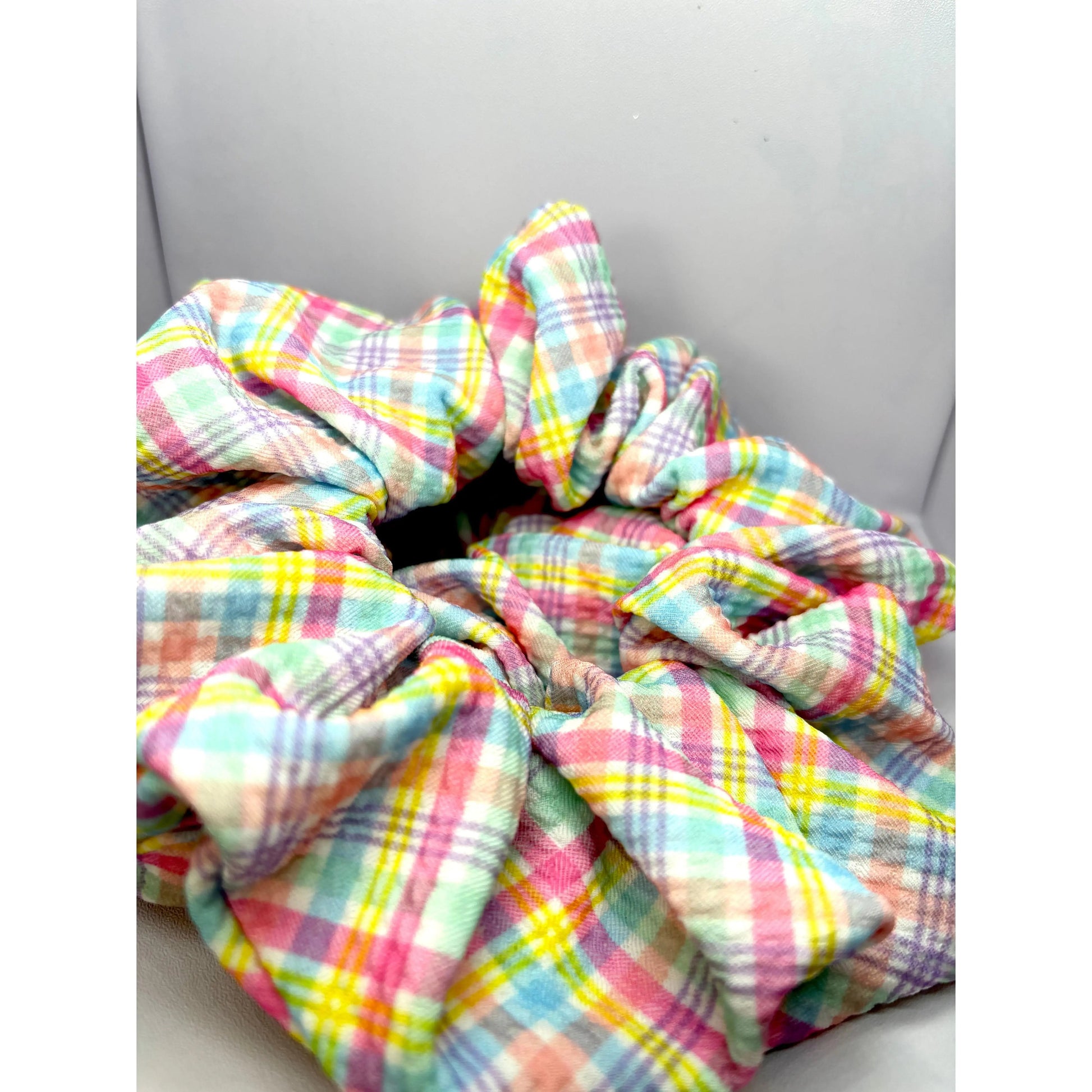 Pastel Plaid Bullet Scrunchie Enchanted Scrunch