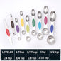 Stainless steel double headed magnetic suction spoon 8-piece set 9-piece set baking tool scale spoon set kitchen seasoning spoon