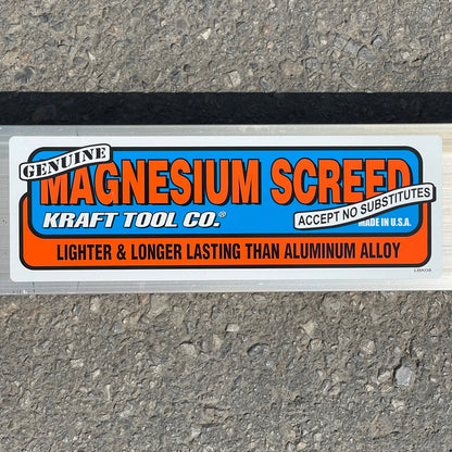 Z@ KRAFT TOOL CO. Magnesium Screed 14ft x 3-1/2” x 1-1/2” CC614 PayWut