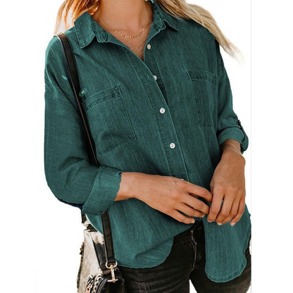 SilkSoft Loose Fit Denim Shirt Country in My Heart
