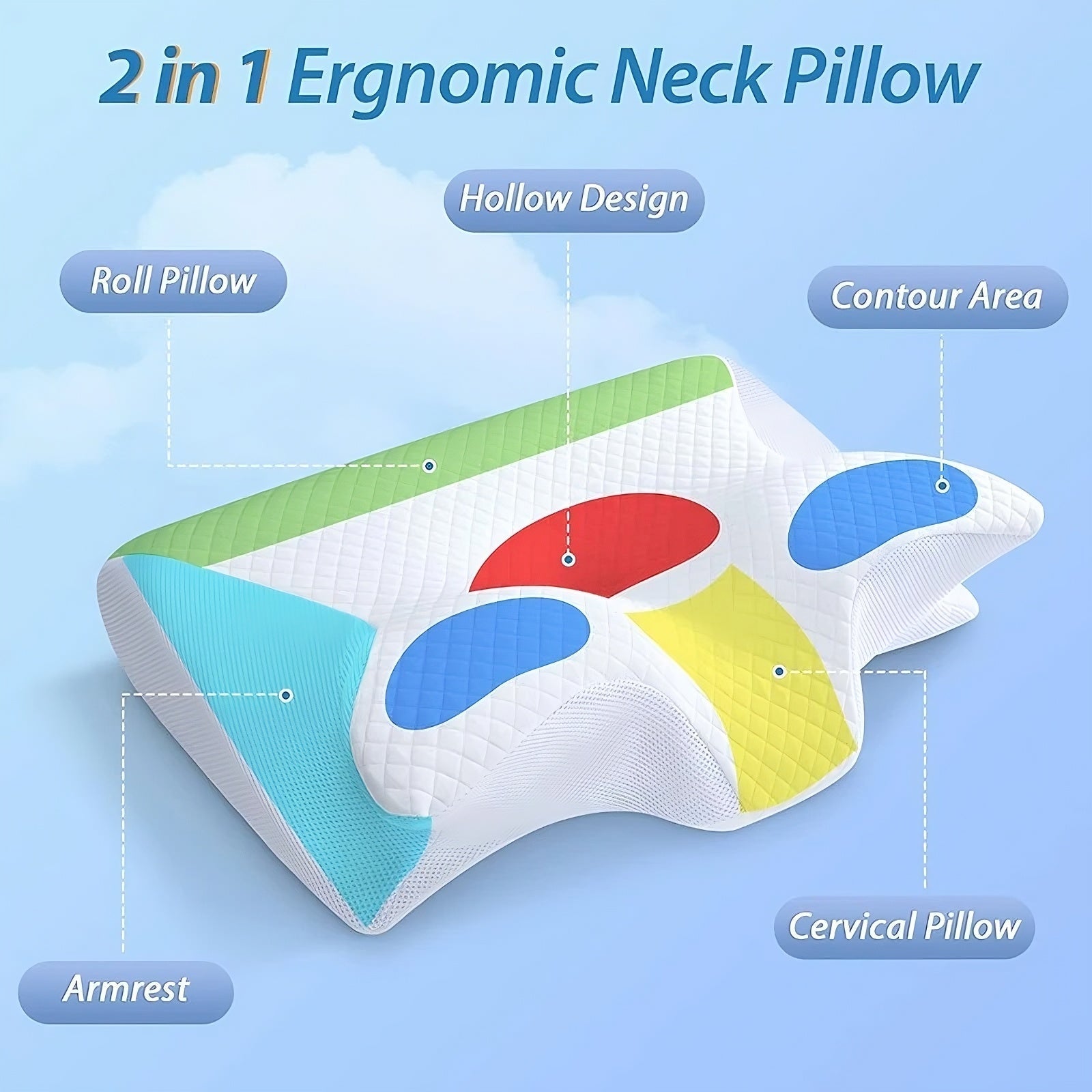 Memory Foam Cervical Pillow ViralGalleria.com