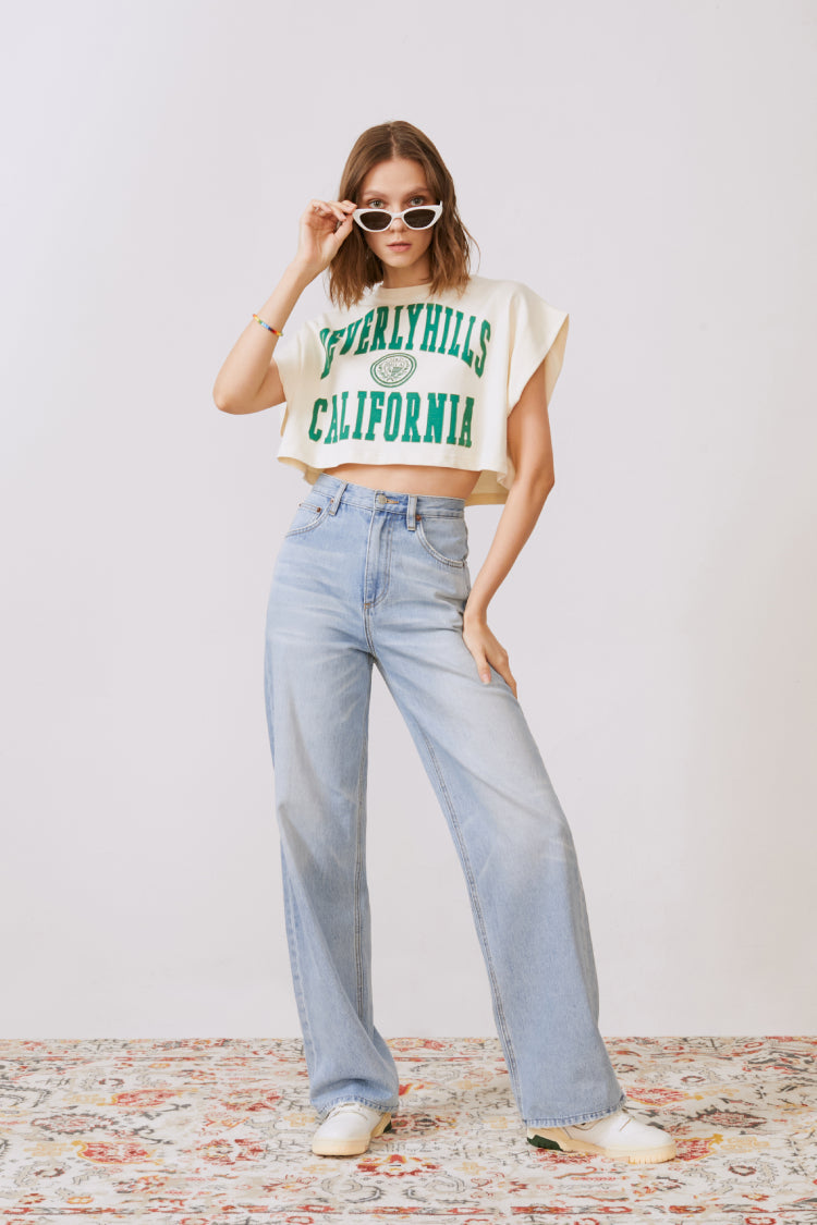 Coney Island Whitefish High Rise Wide Jeans HJ007 Hey Joanie