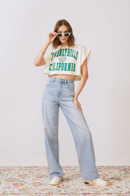 Coney Island Whitefish High Rise Wide Jeans HJ007 Hey Joanie