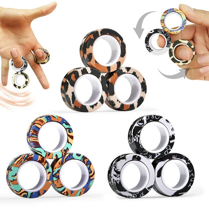 Magnetic Rings Fidget Toy ViralGalleria.com