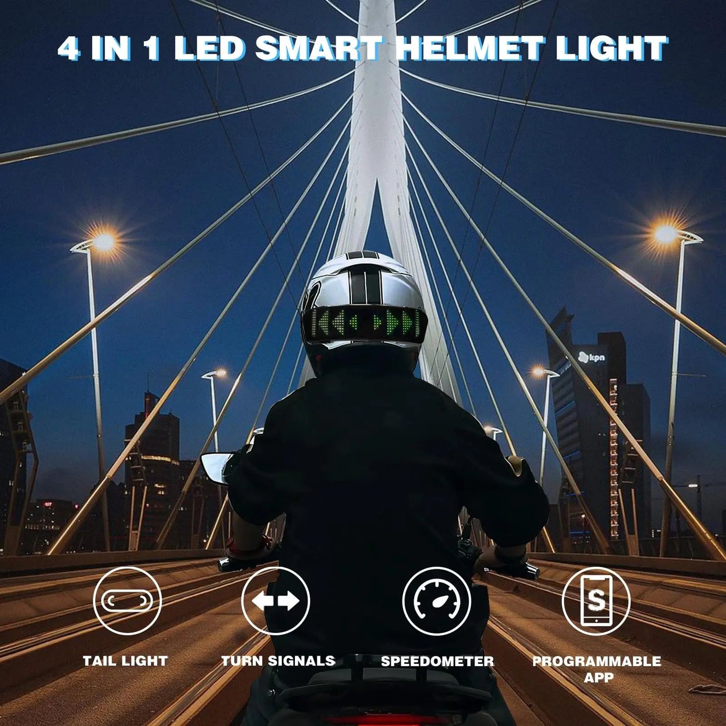 Motorcycle Helmet Programmable LED Display ViralGalleria.com