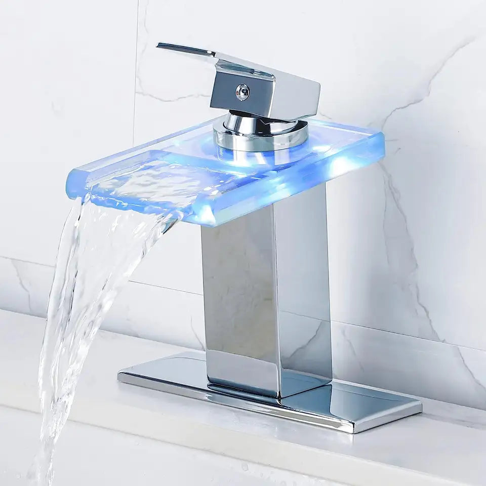 LED Waterfall Faucet ViralGalleria.com