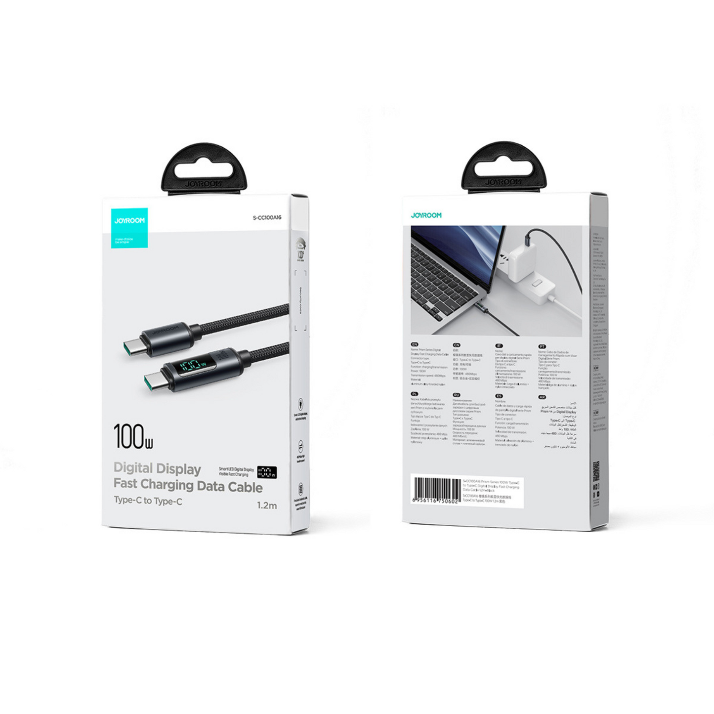 Braided USB Data Cable with Display ViralGalleria.com
