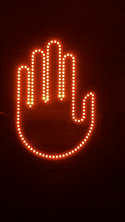 Hand Gesture Car Light ViralGalleria.com