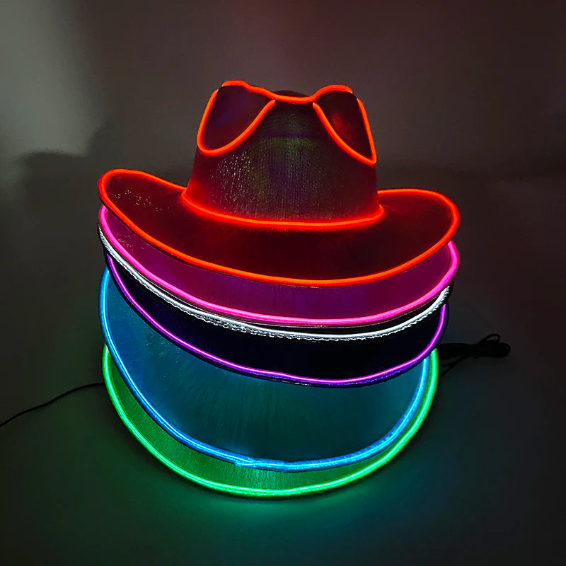 Glowing Neon Cowboy Hat ViralGalleria.com