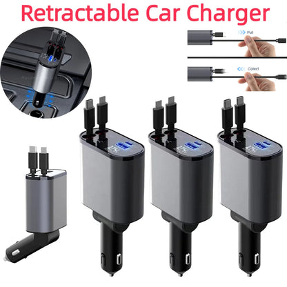 Retractable Car Charger ViralGalleria.com