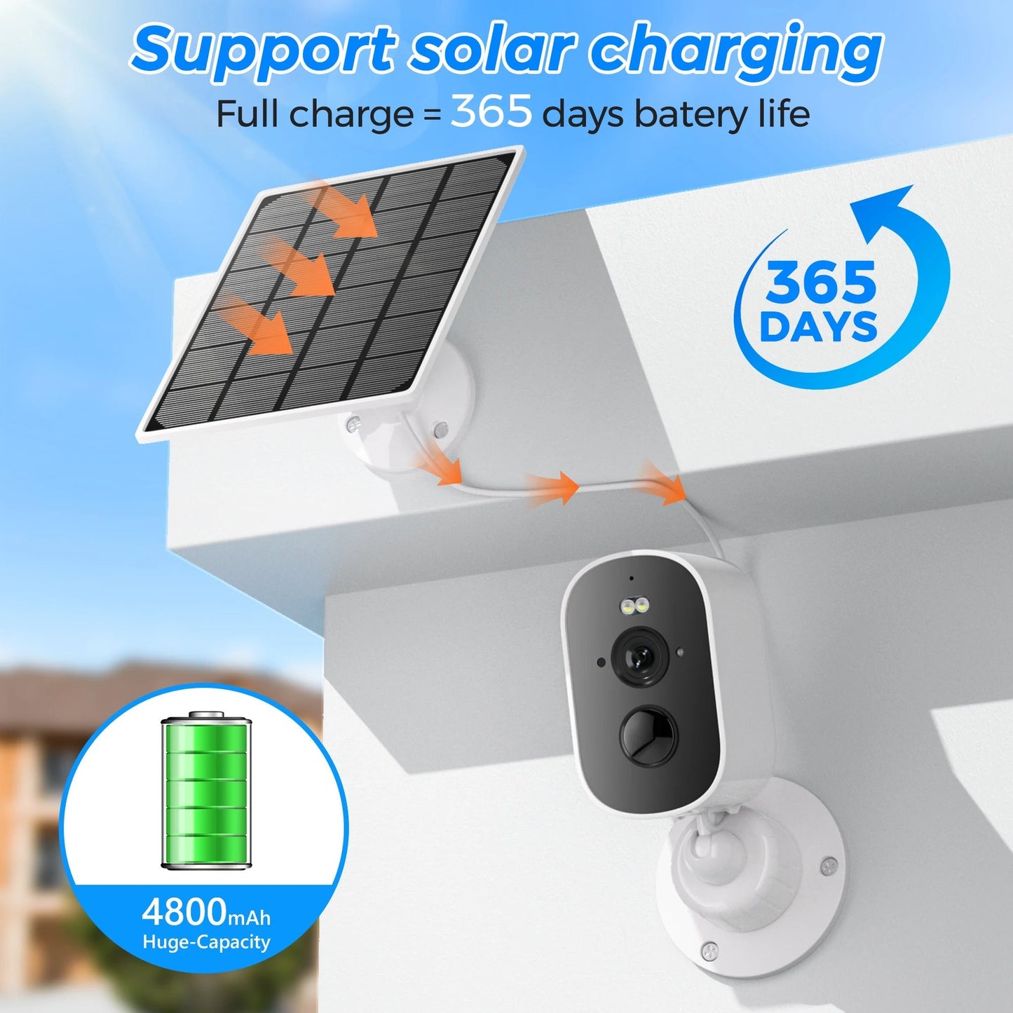 Solar Powered Outdoor Security Camera ViralGalleria.com