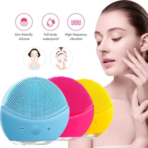 Facial Vibrating Cleansing Brush Silicone ViralGalleria.com