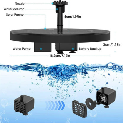 Solar Water Fountain ViralGalleria.com