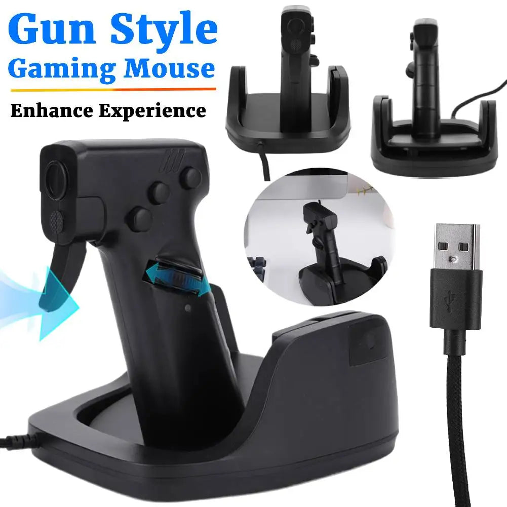 Gun Style Vertical Gaming Mouse ViralGalleria.com