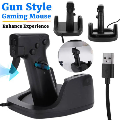 Gun Style Vertical Gaming Mouse ViralGalleria.com