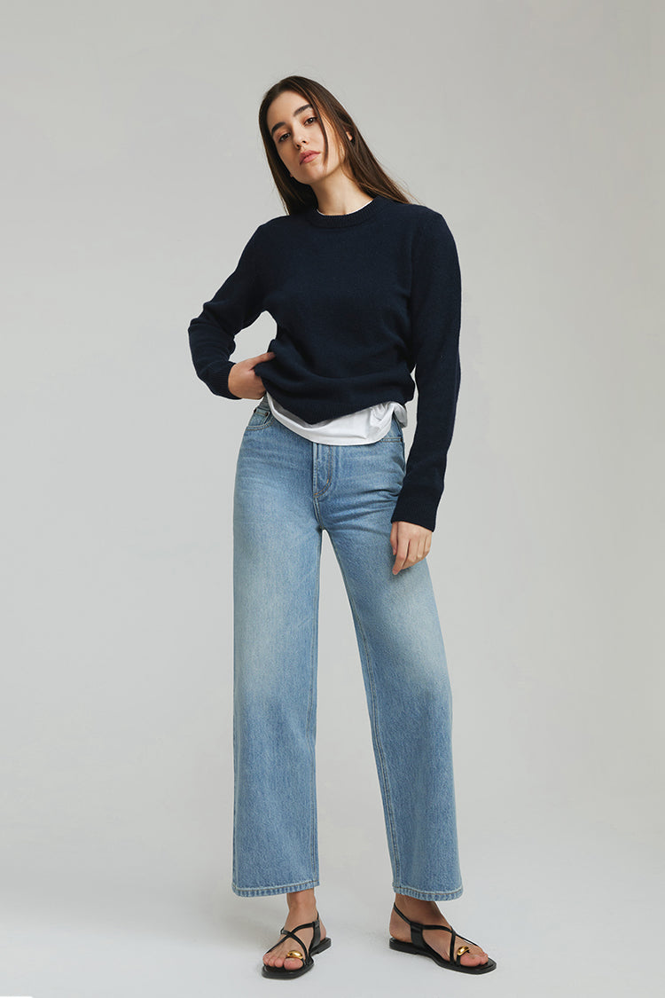 The Cityer Crop Wide Jeans HJ009 Hey Joanie
