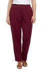 Womens Pull On Fine Wale Corduroy Pants with soft-covered elastic waist