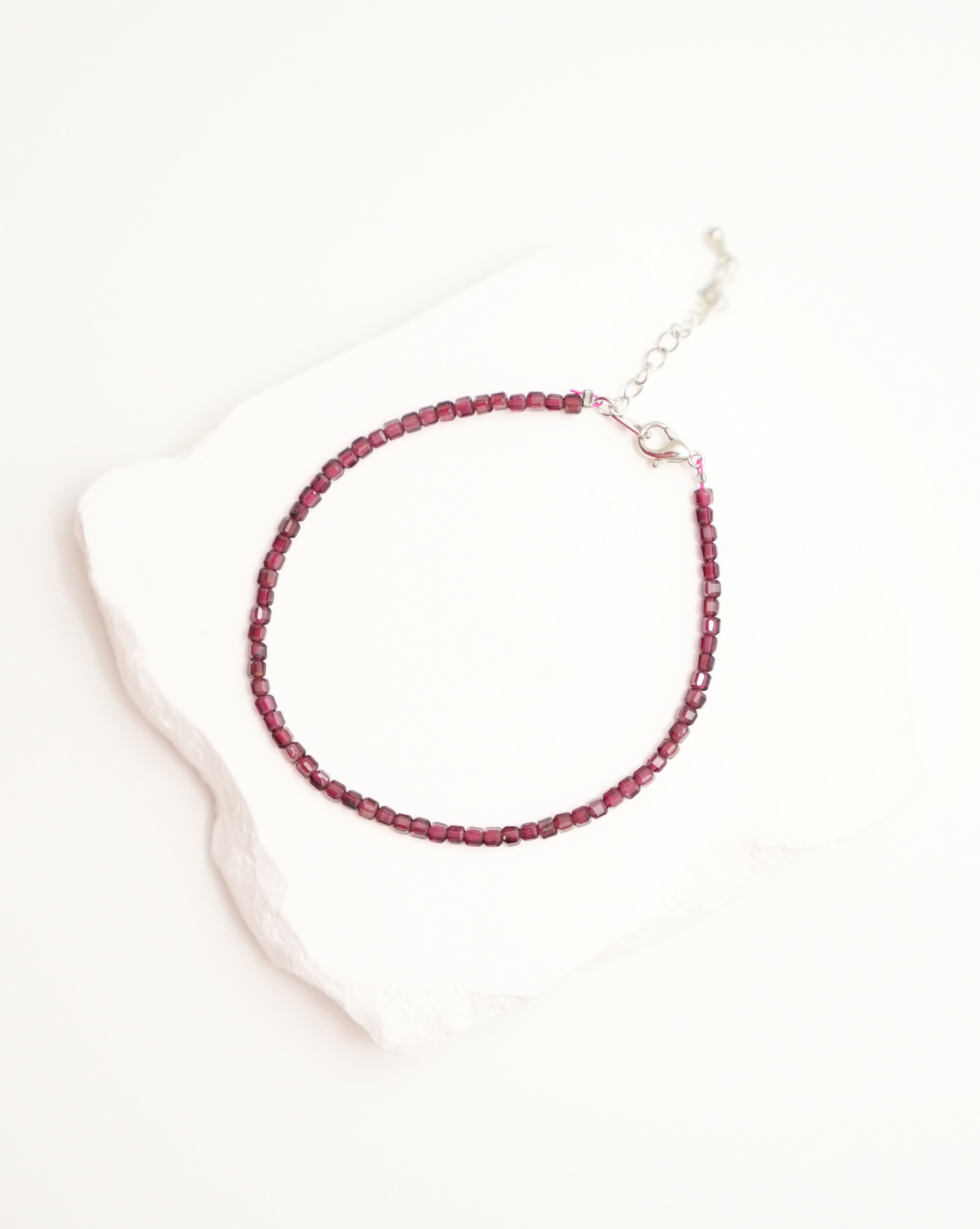 Natural Garnet Bracelet LUNAR VINES