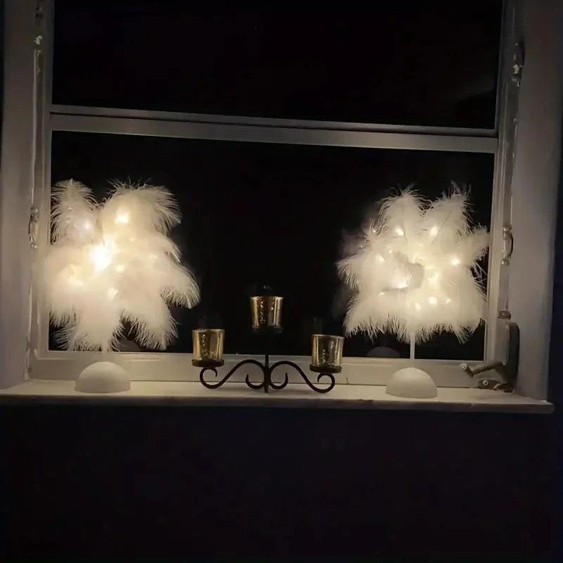 Feather Design LED Table Lamp ViralGalleria.com
