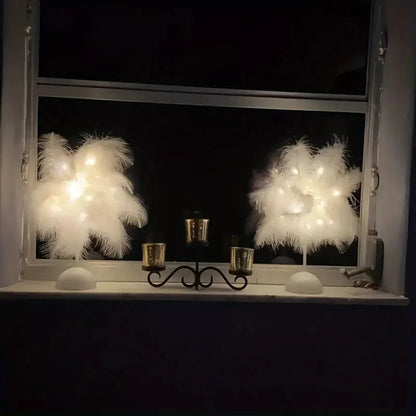 Feather Design LED Table Lamp ViralGalleria.com