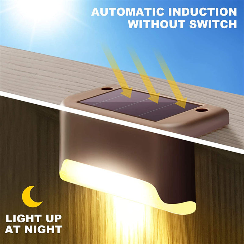 Solar Powered LED Step Lights ViralGalleria.com