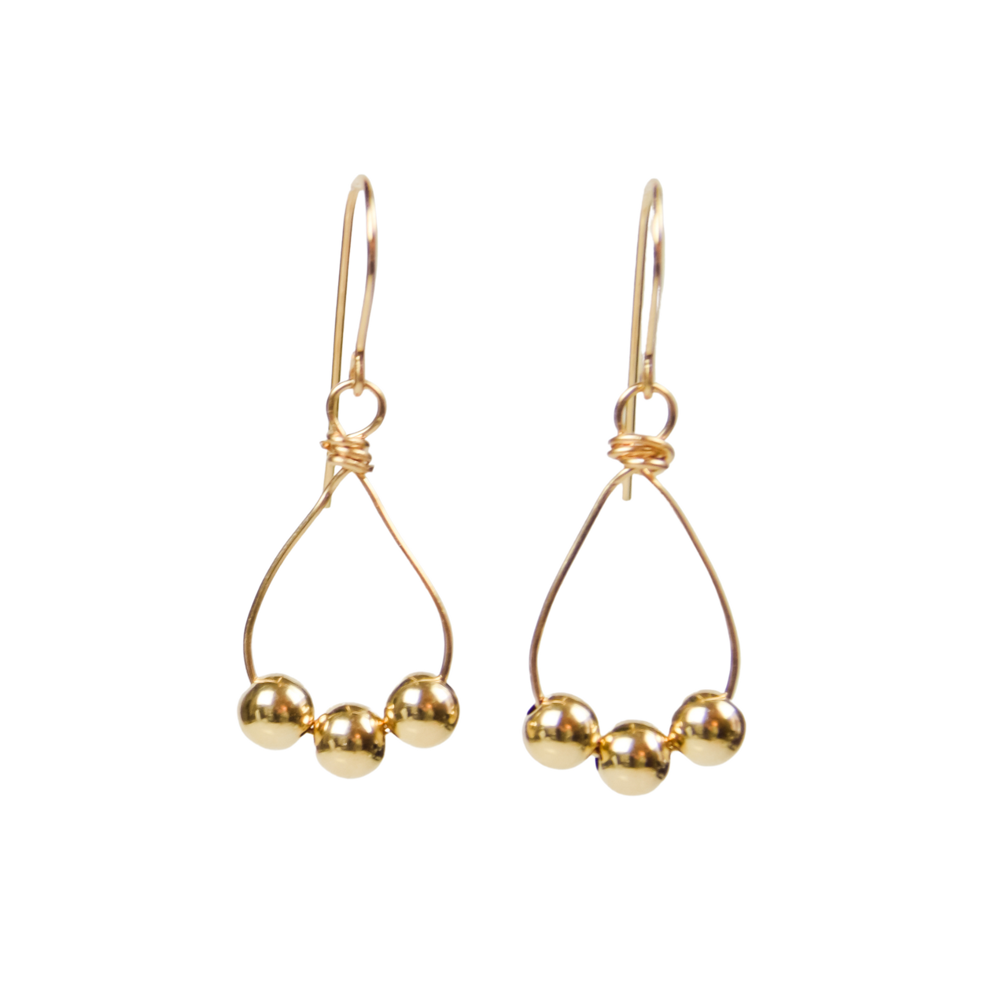 Golden Tears Earrings Emily Anne Designs LLC