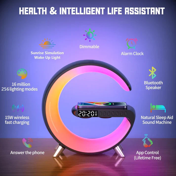 Wireless Charging Bluetooth Lamp ViralGalleria.com