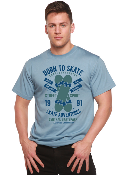 Born To Skate Men's Bamboo Viscose/Organic Cotton Short Sleeve Graphic T-Shirt Spun Bamboo