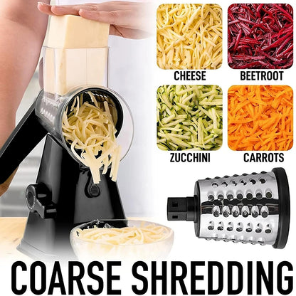 3-in-1 Rotary Cheese Grater & Vegetable Slicer ViralGalleria.com