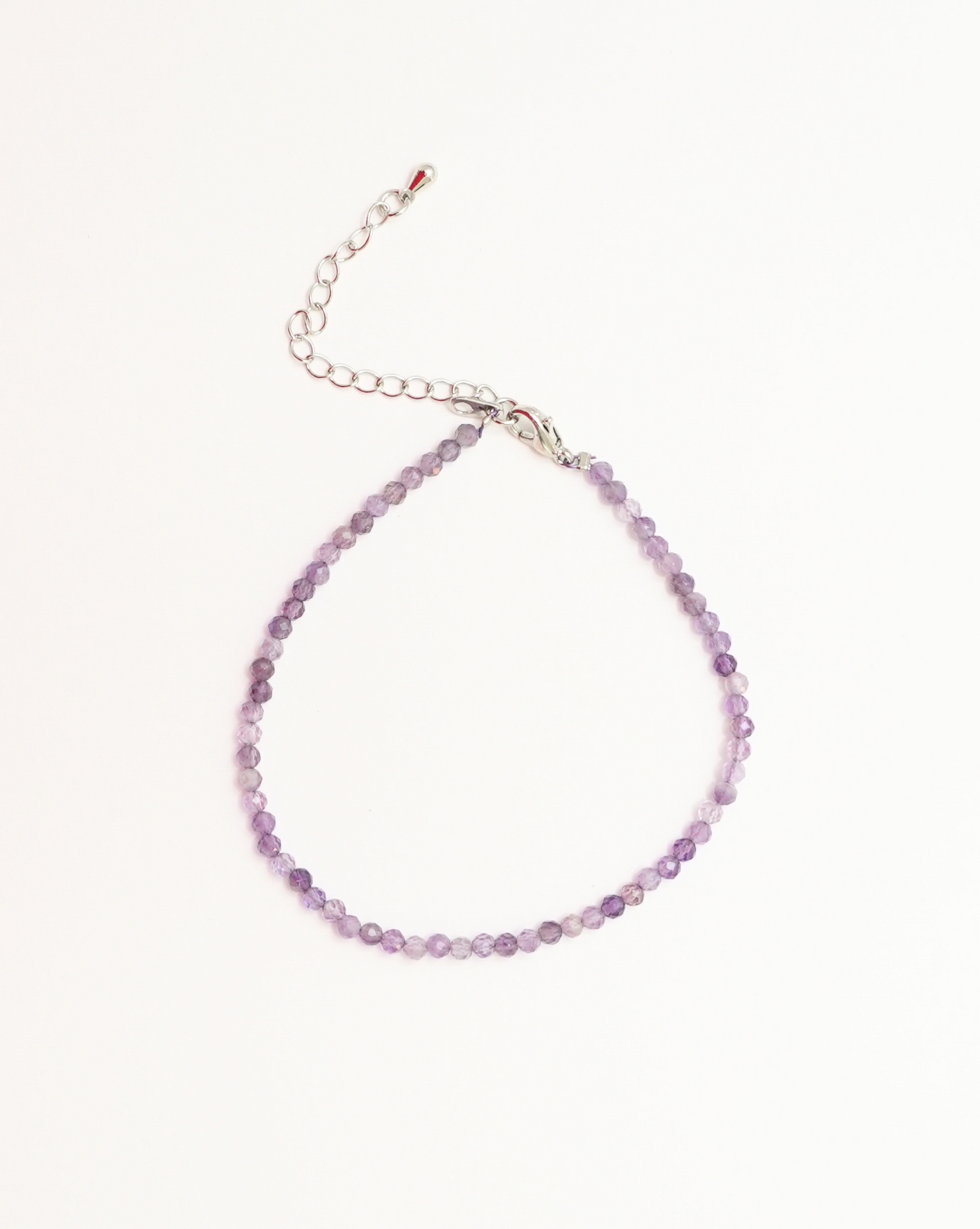 Natural Amethyst Faceted Bracelet LUNAR VINES