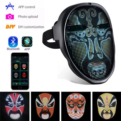 Full LED Face Mask for Halloween ViralGalleria.com