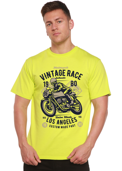 Vintage Race Spun Bamboo® Men's Bamboo Viscose/Organic Cotton Short Sleeve Graphic T-Shirt Spun Bamboo