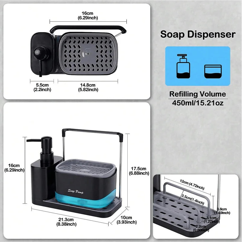 5-in-1 Hand and Dish Soap Dispenser Set ViralGalleria.com
