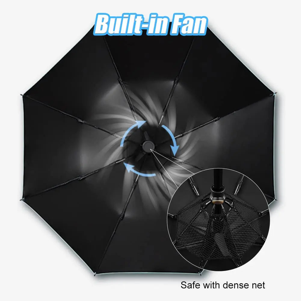 Portable Umbrella with Fan & Misting ViralGalleria.com