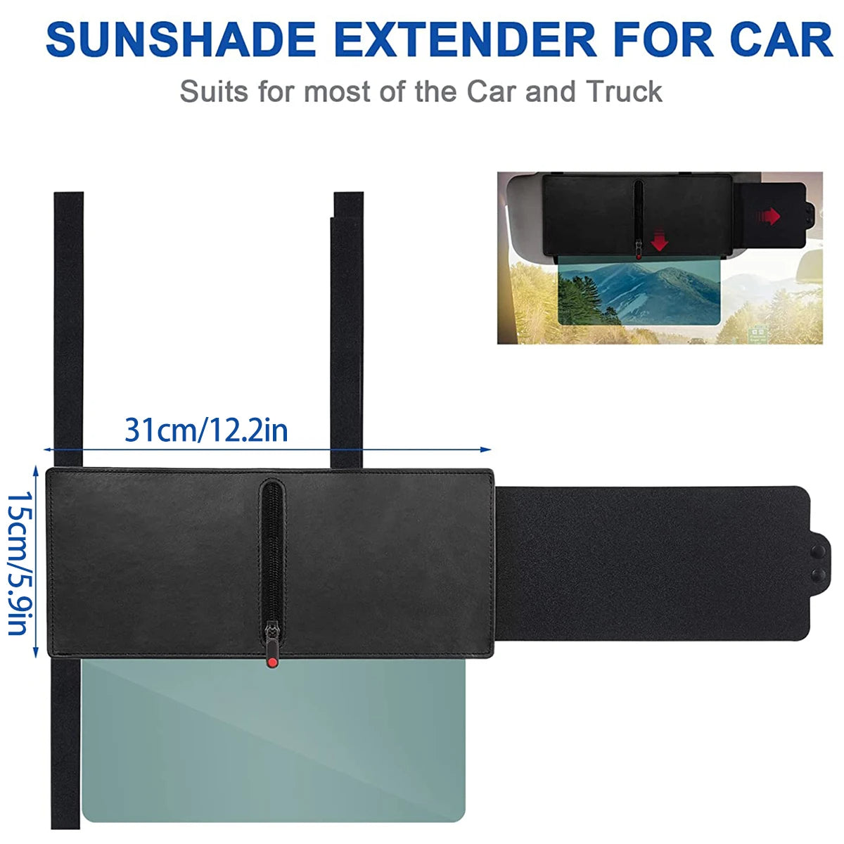 Sun Visor Extender For Cars ViralGalleria.com