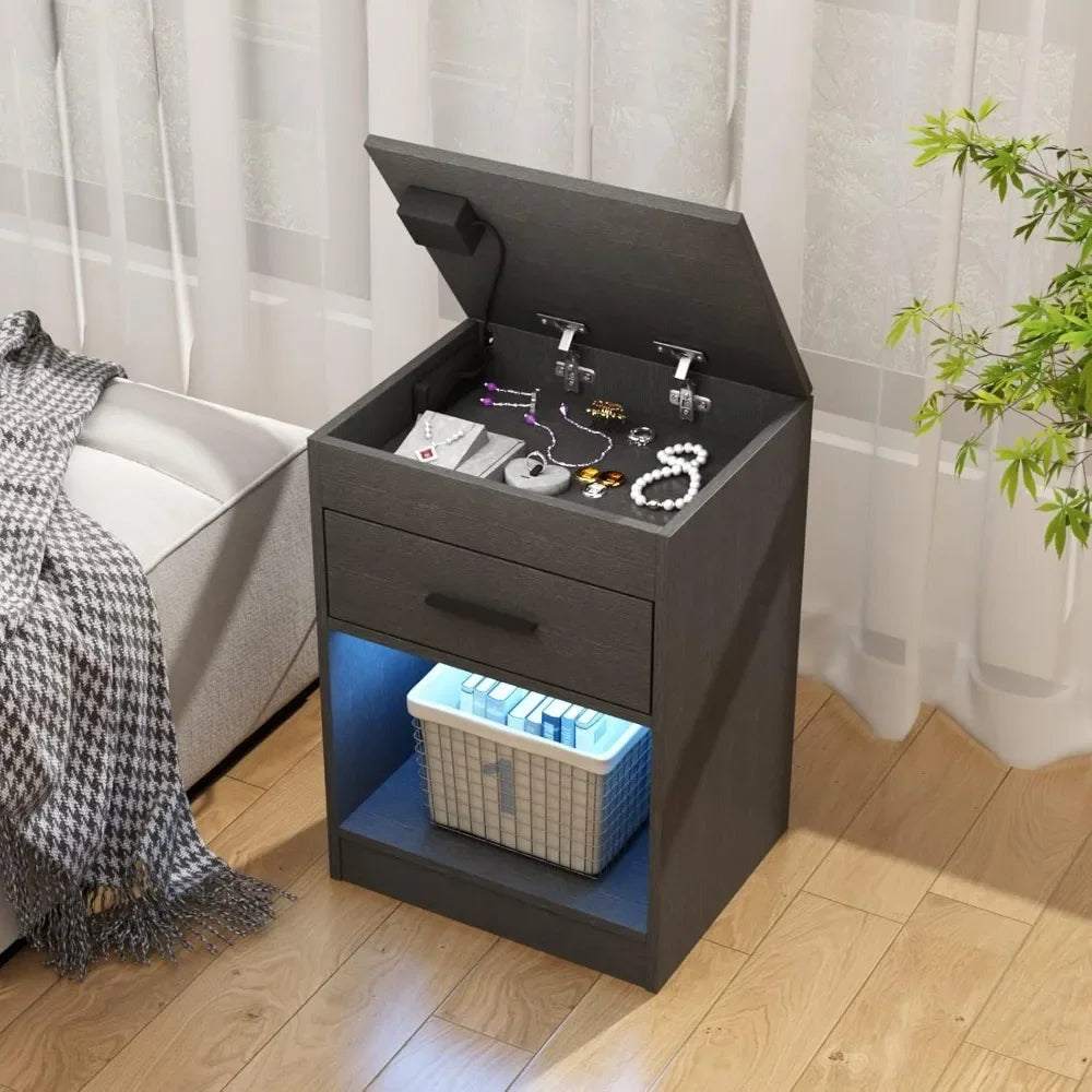 Nightstand with RFID Lock ViralGalleria.com