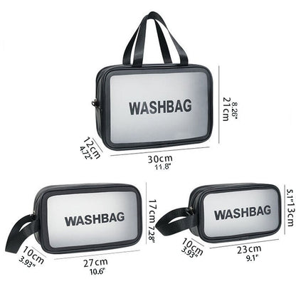 Portable Transparent Waterproof Travel Wash & Makeup Bag ViralGalleria.com