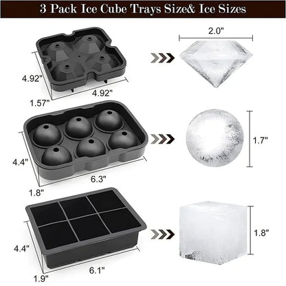 Silicone Ice Ball Mold Tray ViralGalleria.com