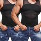 SCARBORO Men's Compression Shirt for Body Shaper Slimming Vest Tight Tummy Underwear Tank Top NovaCart