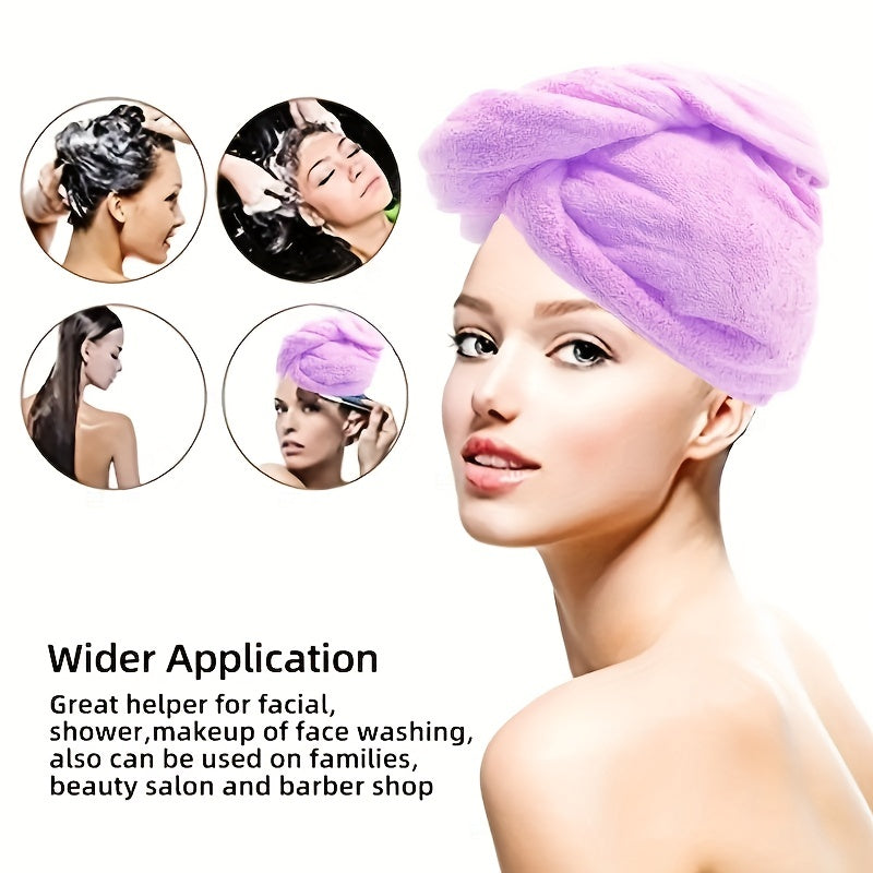Microfiber Hair Towel Quick Drying Hair Wrap Towel Super Absorbent Hair Drying Cap Soft Headband NovaCart