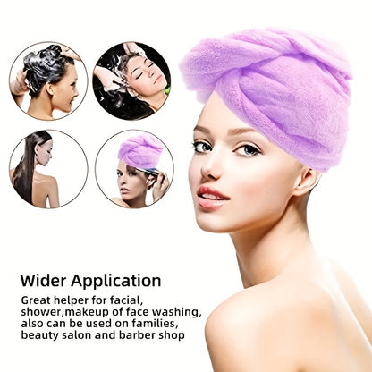Microfiber Hair Towel Quick Drying Hair Wrap Towel Super Absorbent Hair Drying Cap Soft Headband NovaCart