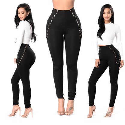 Women's Small Cross Strap Leggings Large Size Stitching See size chart under “more details” The Fashion Celestial