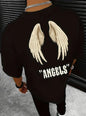 Wings Angels Printing Female Cotton Tee FitiqueFit